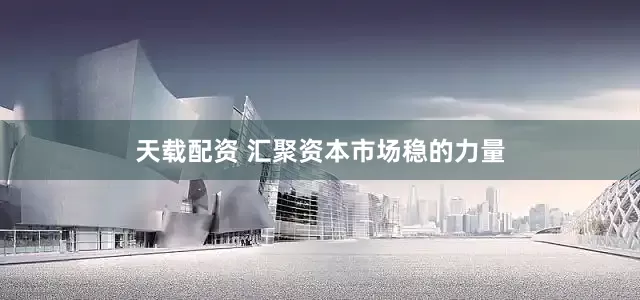 天载配资 汇聚资本市场稳的力量